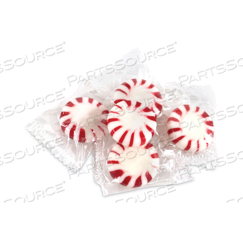 PEPPERMINT STARLIGHT MINTS, 5 LB BAG 