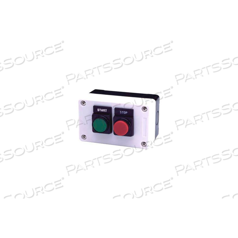 2 HOLE, FLUSH EXTENDED, START STOP 22MM NON METALLIC PUSH BUTTON STATION by Advance Controls, Inc.