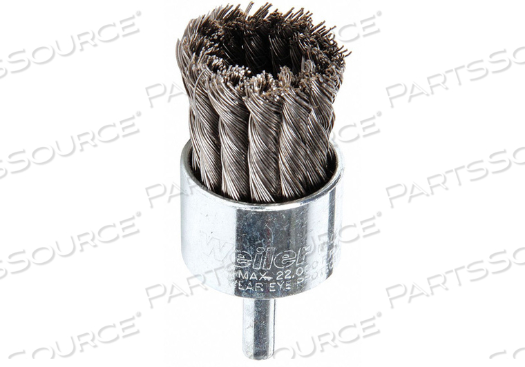 KNOT WIRE END BRUSH STEEL 1-1/8 IN. by Weiler KNOT WIRE END BRUSH STEEL 1-1/8 IN. by Weiler