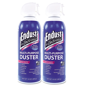 COMPRESSED AIR DUSTER FOR ELECTRONICS, 10 OZ CAN, 2/PACK by Endust