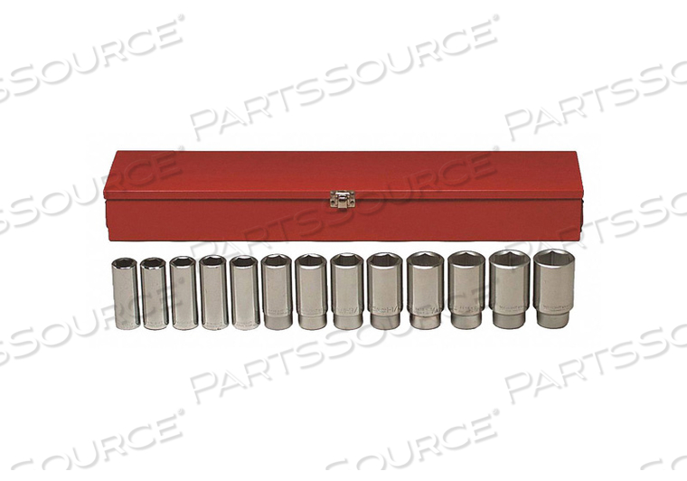 SOCKET SET SAE 3/4 IN DR 13 PC by Wright Tool SOCKET SET SAE 3/4 IN DR 13 PC by Wright Tool