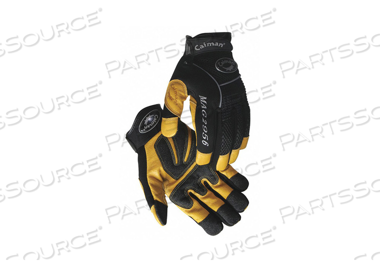 MECHANICS GLOVES GOLD AND BLACK L PR by Caiman MECHANICS GLOVES GOLD AND BLACK L PR by Caiman
