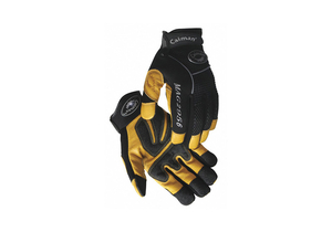 MECHANICS GLOVES GOLD AND BLACK L PR by Caiman