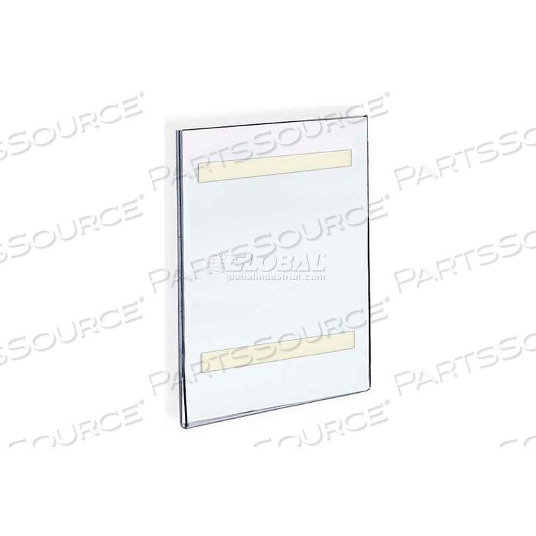 HORIZONTAL WALL MOUNT SIGN HOLDER W/ ADHESIVE TAPE, 8.5" X 14" - PKG QTY 10 by Azar International