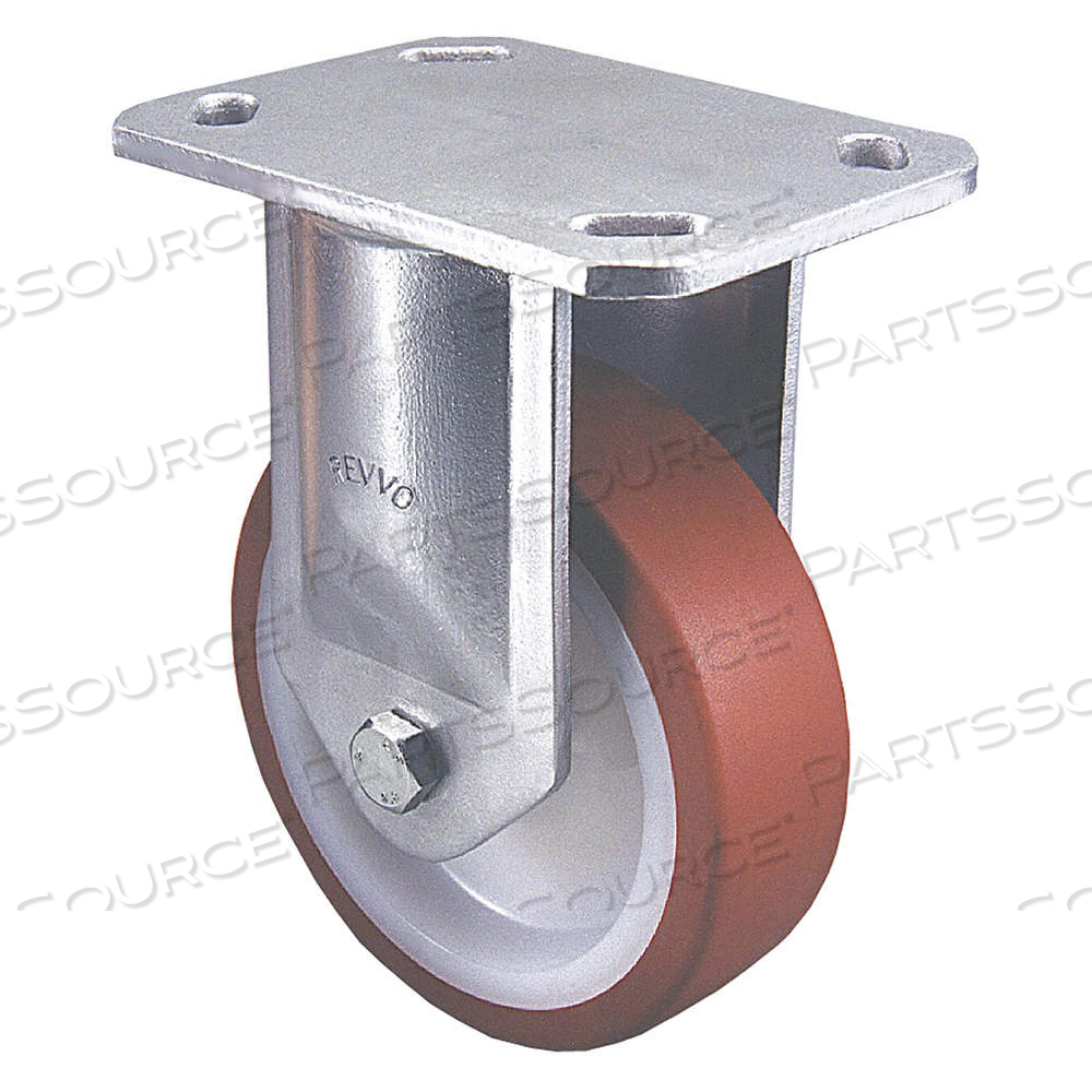 KINGPINLESS PLATE CASTER, 8 IN WHEEL DIA., 880 LB, 9 1/2 IN MOUNTING HT, NYTHANE by Approved Vendor KINGPINLESS PLATE CASTER, 8 IN WHEEL DIA., 880 LB, 9 1/2 IN MOUNTING HT, NYTHANE by Approved Vendor