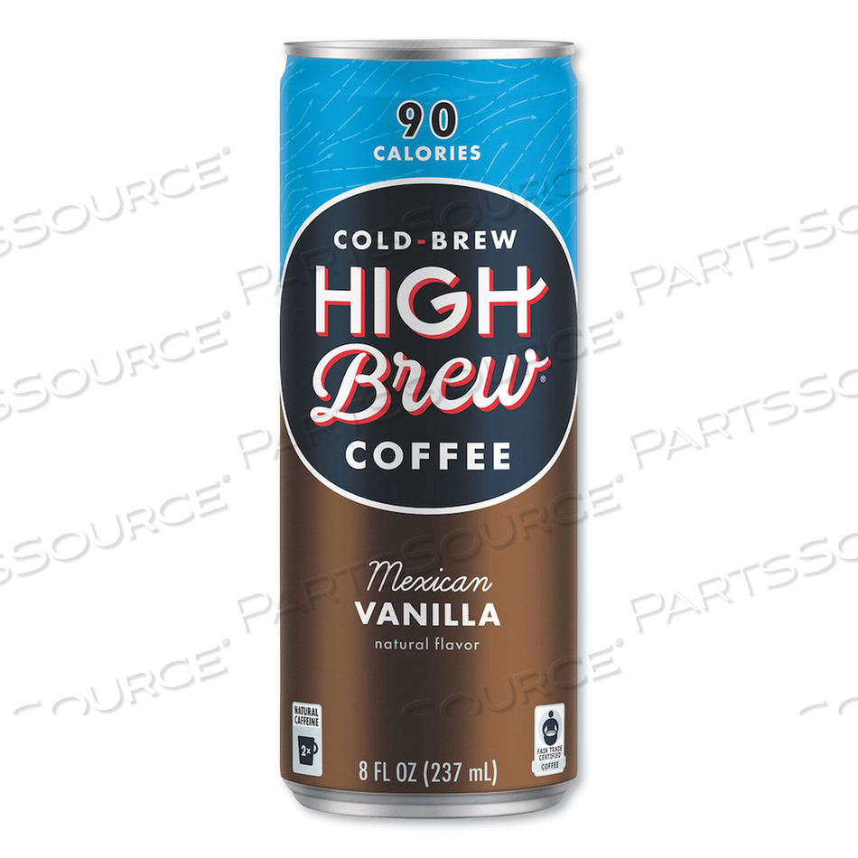 COLD BREW COFFEE + PROTEIN, MEXICAN VANILLA, 8 OZ CAN by HIGH Brew Coffee