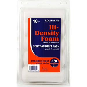 ROLLERLITE 4" HI-DENSITY ROUNDED FOAM MINI ROLLER COVER, 10/PACK 6/CASE by Quali-Tech Mfg ROLLERLITE 4" HI-DENSITY ROUNDED FOAM MINI ROLLER COVER, 10/PACK 6/CASE by Quali-Tech Mfg