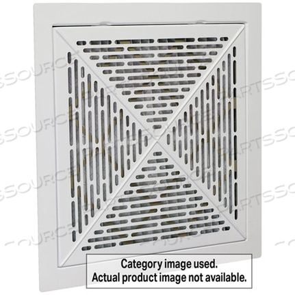 RETURN, PLTD FILTER OPEN (WHITE, 24"SQ) 