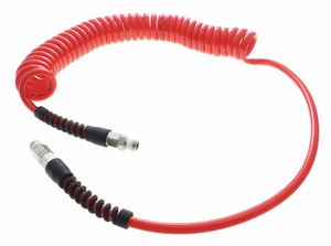 COILED AIR HOSE ASSEMBLY 1/4 ID X 8 FT. by ATP