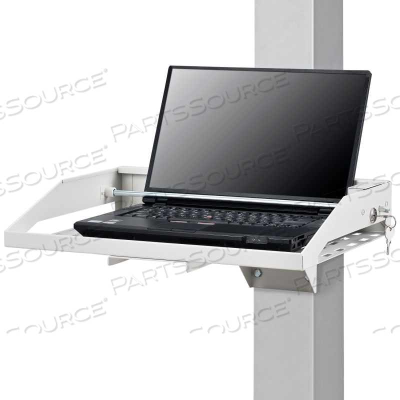 LOCKING LAPTOP TRAY, FITS UP TO 17" LAPTOPS, BEIGE by Approved Vendor