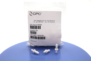 BLOOD PRESSURE CONNECTOR, 3/16 IN, NATURAL NYLON, BAYONET MALE X HOSE BARB, WHITE by Colder Products Company