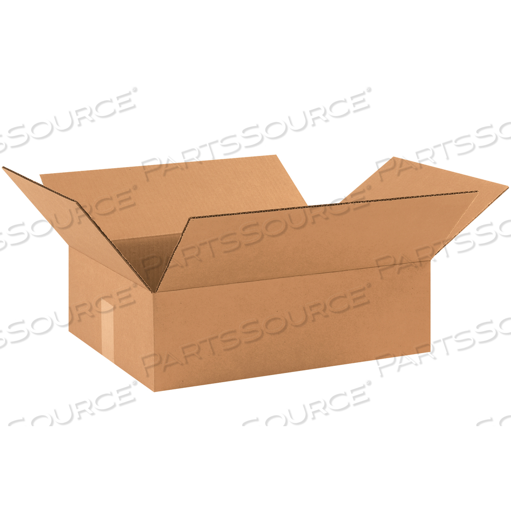 FLAT CORRUGATED BOXES, 17 1/2" X 12" X 3", KRAFT, 25/BUNDLE by BOX Partners (Box Acquisitions, LLC)