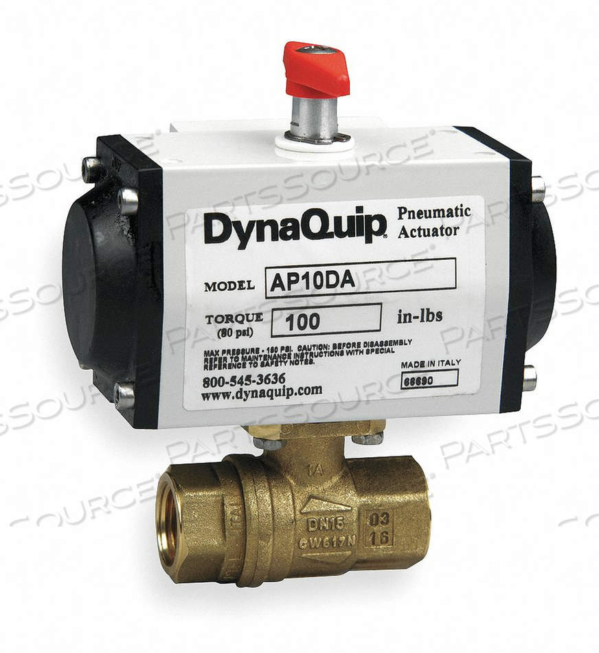 BALL VALVE 1/2 IN FNPT DOUBLE ACTING by Dynaquip Controls BALL VALVE 1/2 IN FNPT DOUBLE ACTING by Dynaquip Controls