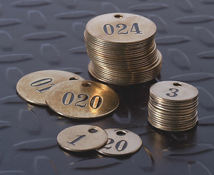 NUMBERED TAG 1 H 1 W PK25 by C.H. Hanson