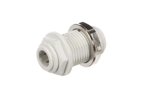 BULKHEAD UNION, 3/8 IN DIA, 1.65 IN X 1 IN X 1 IN by Follett Corp