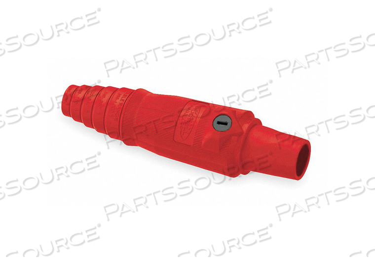 SINGLE POLE FEMALE PLUG, 600VAC/250VDC, 400A, RED by Hubbell Incorporated, Wiring Device-Kellums SINGLE POLE FEMALE PLUG, 600VAC/250VDC, 400A, RED by Hubbell Incorporated, Wiring Device-Kellums