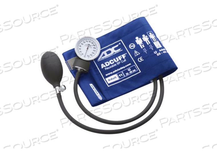 ANEROID PROSPHYGMOMANOMETER BLOOD PRESSURE CUFF, SMALL ADULIGHT ROYAL BLUE by American Diagnostic Corporation (ADC)