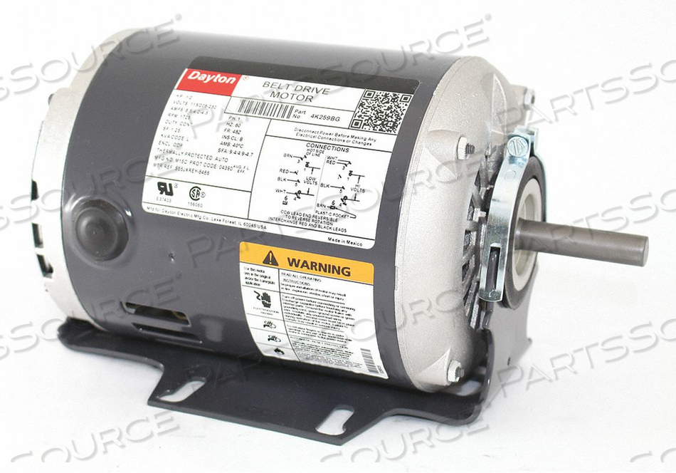 MOTOR 1/2 HP 1725 RPM 115/208-230 V by DAYTON ELECTRIC MANUFACTURING CO