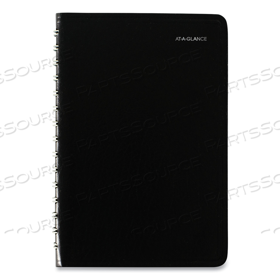 DAYMINDER DAILY APPOINTMENT BOOK, 8 X 5, BLACK COVER, 12-MONTH (JAN TO DEC): 2023 by At-A-Glance
