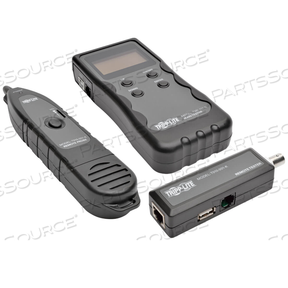 CABLE TESTER WIRE TRACKER LNGTH FAULT LOCATION RJ45 RJ11 BNC USB by Tripp Lite