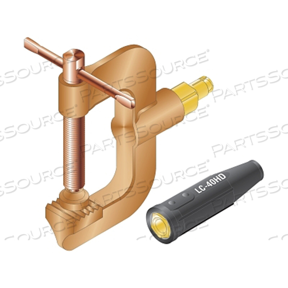 MIG-300/MIG-600 GROUND CLAMPS, 600A, 3/0 - 4/0, WITH DETACHABLE CABLE CONNECTION by Lenco MIG-300/MIG-600 GROUND CLAMPS, 600A, 3/0 - 4/0, WITH DETACHABLE CABLE CONNECTION by Lenco