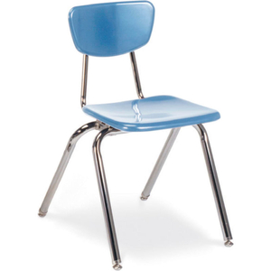 3018 MARTEST 21 HARD PLASTIC CHAIR - LIGHT BLUE by Virco Inc