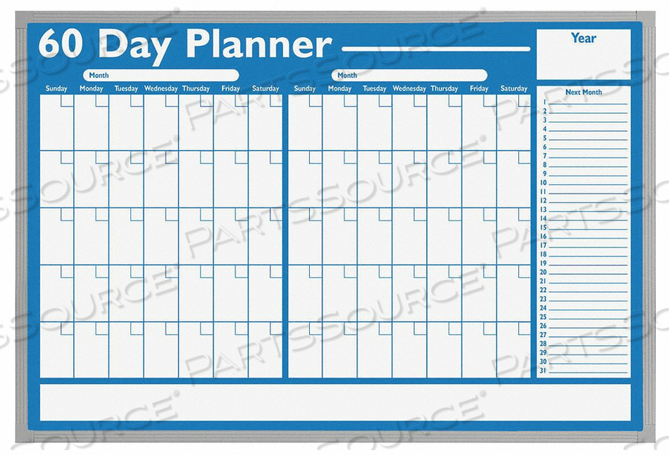 PLANNING BOARD 60 DAY 24X36 by Magna Visual PLANNING BOARD 60 DAY 24X36 by Magna Visual