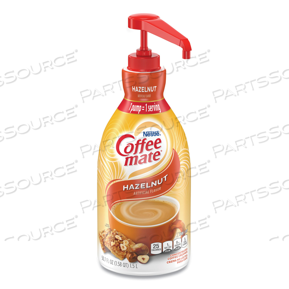 LIQUID COFFEE CREAMER, HAZELNUT, 1500ML PUMP BOTTLE by Coffee-Mate