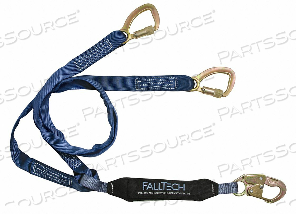 SHOCK-ABSORBING LANYARD BLUE by Falltech SHOCK-ABSORBING LANYARD BLUE by Falltech