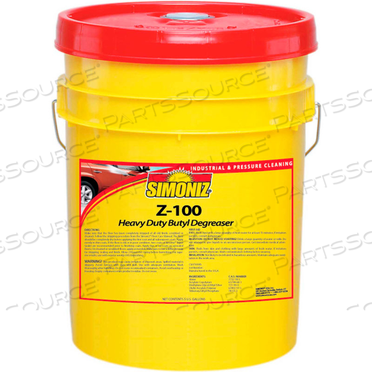 Z-100 HEAVY DUTY BUTYL DEGREASER, 5 GALLON PAIL by Simoniz USA