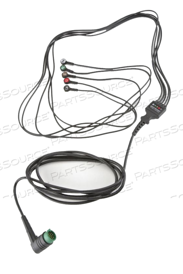 PHYSIO CONTROL 5 LEAD SNAP ECG CABLE 