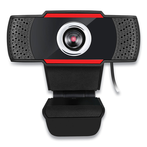 CYBERTRACK H3 720P HD USB WEBCAM WITH MICROPHONE, 1280 PIXELS X 720 PIXELS, 1.3 MPIXELS, BLACK by Adesso, Inc.