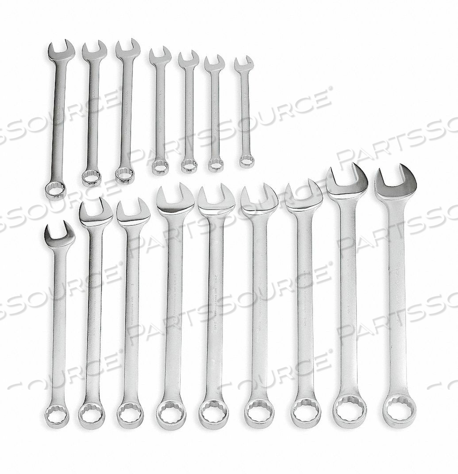 16 PIECE SATIN COMBINATION WRENCH SET - 12 POINT by Proto 16 PIECE SATIN COMBINATION WRENCH SET - 12 POINT by Proto