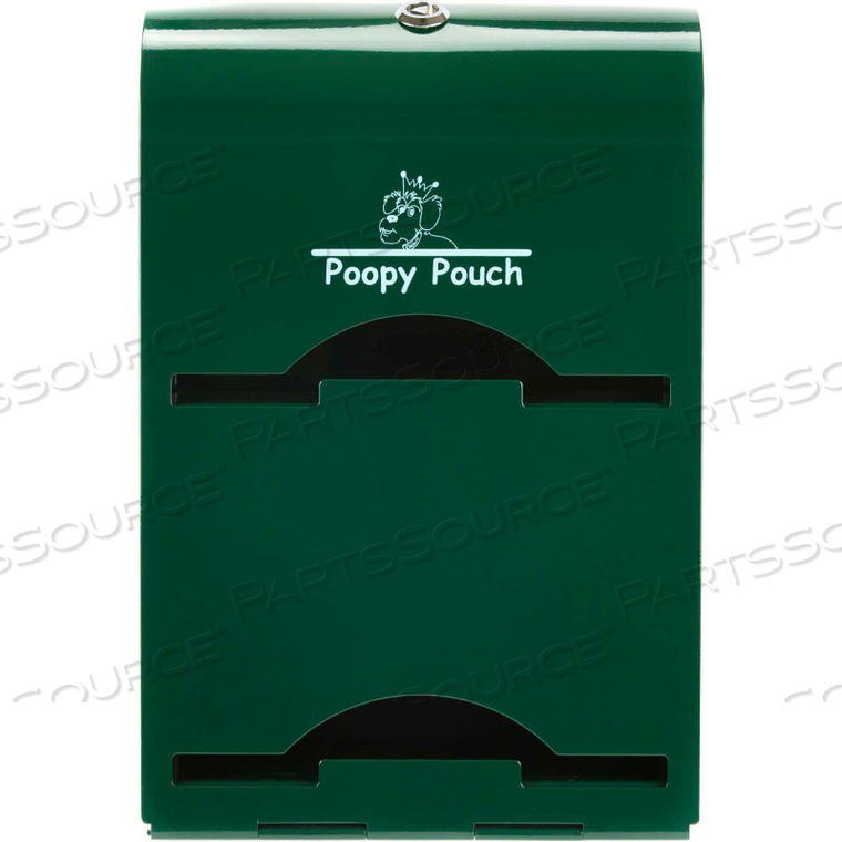 POOPY POUCH STEEL PET WASTE BAG DISPENSER FOR TIE-HANDLE BAGS, IMPERIAL by Crown Products