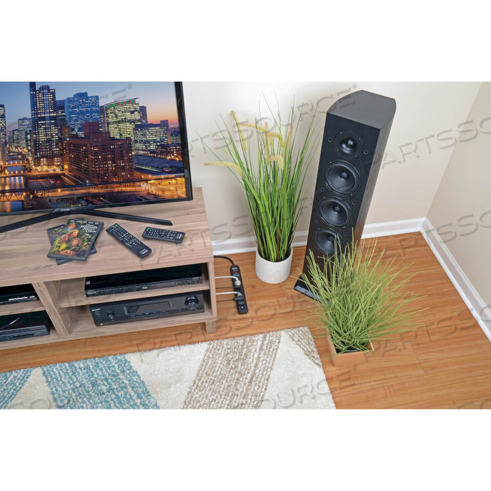 SURGE PROTECTOR POWER STRIP 6 OUTLET 15 FT CORD BLACK 790 J by Tripp Lite SURGE PROTECTOR POWER STRIP 6 OUTLET 15 FT CORD BLACK 790 J by Tripp Lite