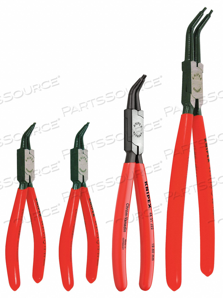RETAINING RING PLIER SET 45 DEG. 4 PC by Knipex