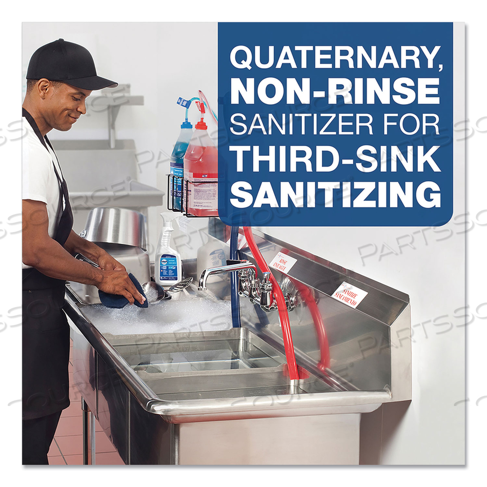BROAD RANGE QUATERNARY SANITIZER, SWEET SCENT, 1 GAL BOTTLE by Clean Quick