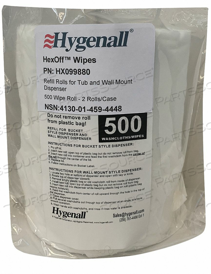 HEAVY METAL REMOVING WIPES BAG PK2 by Hygenall HEAVY METAL REMOVING WIPES BAG PK2 by Hygenall