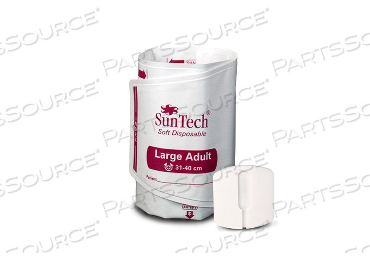 DISPOSABLE SINGLE PATIENT USE BP CUFF, LARGE ADULT (31-40 CM) by SunTech Medical