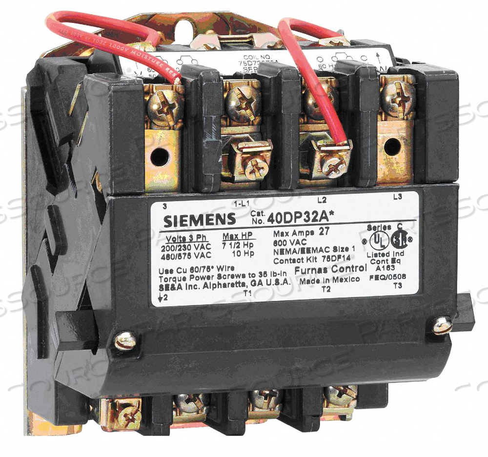 NEMA MAGNETIC CONTACTR 40A 208V NEMA1.75 by Siemens