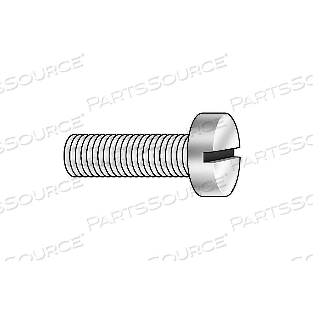 MACHINE SCREW, #6-32 THREAD SIZE, 1/2 IN LG, STEEL, ZINC PLATED, FILLISTER, SLOTTED, INCH by Approved Vendor MACHINE SCREW, #6-32 THREAD SIZE, 1/2 IN LG, STEEL, ZINC PLATED, FILLISTER, SLOTTED, INCH by Approved Vendor