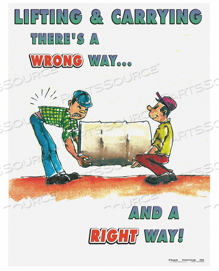 SAFETY POSTER LIFTING AND CARRYING ENG by SafetyPoster SAFETY POSTER LIFTING AND CARRYING ENG by SafetyPoster