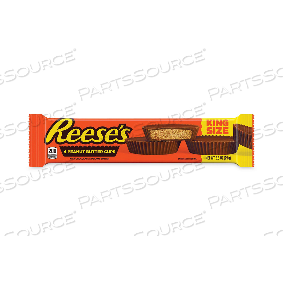 KING SIZE PEANUT BUTTER CUPS, 2.8 OZ BAR, 24 BARS/BOX 