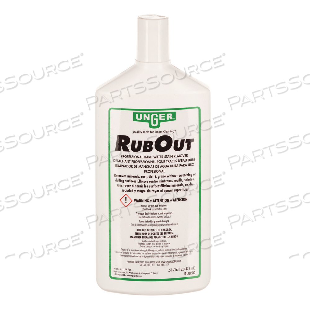 RUBOUT GLASS CLEANER, 16 OZ BOTTLE by Unger