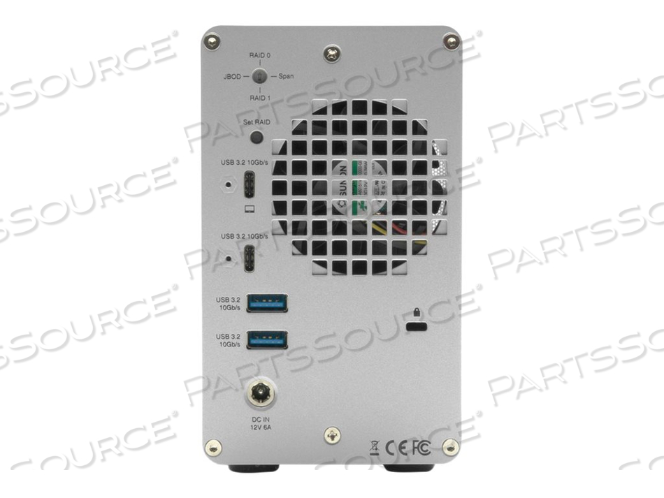 OWC MERCURY ELITE PRO DUAL WITH 3-PORT HUB, HARD DRIVE ARRAY, 12 TB, 2 BAYS (SATA-600), HDD 6 TB X 2, USB 3.2 GEN 2 (EXTERNAL) by Other World Computing