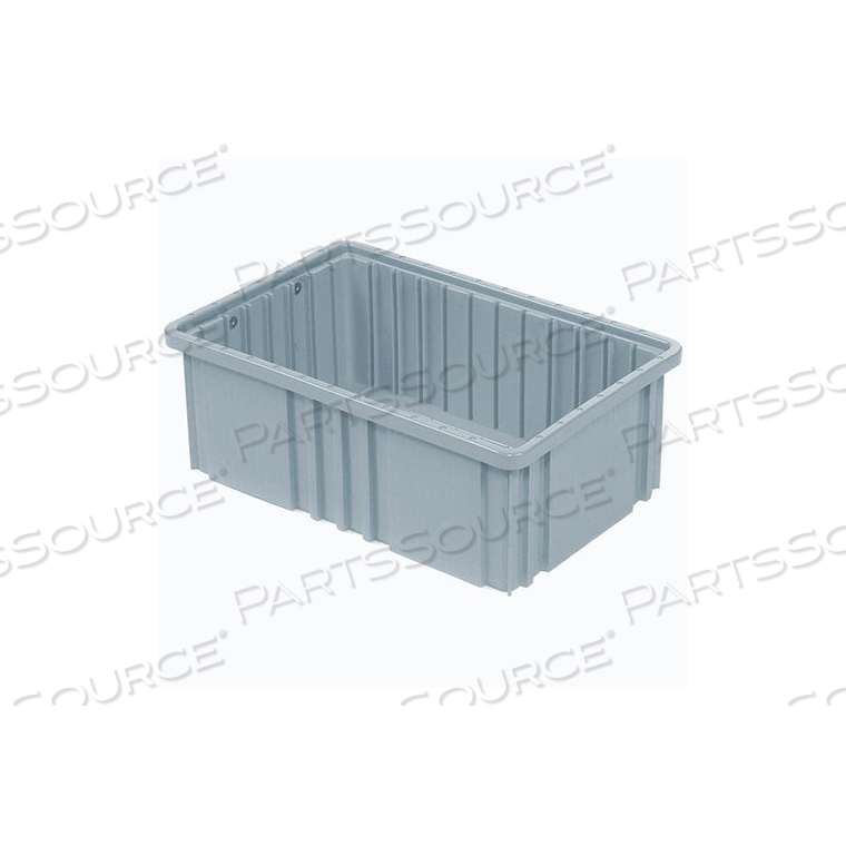 GLOBAL INDUSTRIAL PLASTIC DIVIDABLE GRID CONTAINER - DG92060,16-1/2"L X 10-7/8"W X 6"H, GRAY by Quantum Storage Systems GLOBAL INDUSTRIAL PLASTIC DIVIDABLE GRID CONTAINER - DG92060,16-1/2"L X 10-7/8"W X 6"H, GRAY by Quantum Storage Systems