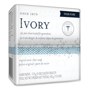 BAR SOAP, ORIGINAL SCENT, 4 OZ, 4/PACK, 18 PACKS/CARTON by Ivory