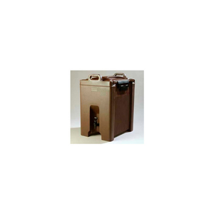 CATERAID BEVERAGE SERVER, 10 GALLON, INSULATED, WIDE SURE-LATCH, BROWN by Carlisle