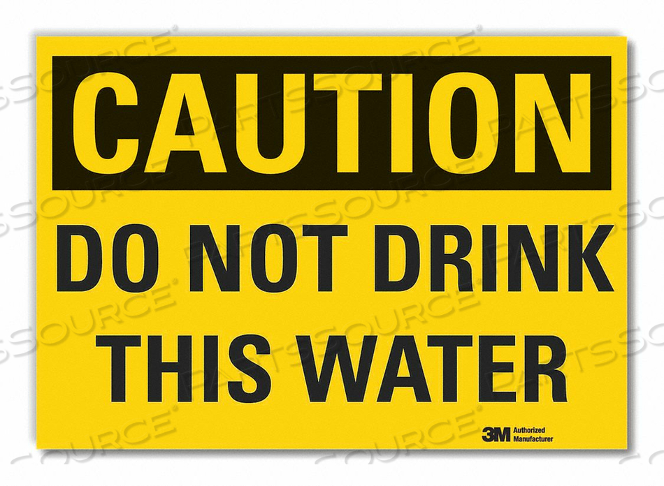 CAUTION SIGN 14 W 10 H 0.004 THICKNESS by Lyle Signs Inc.