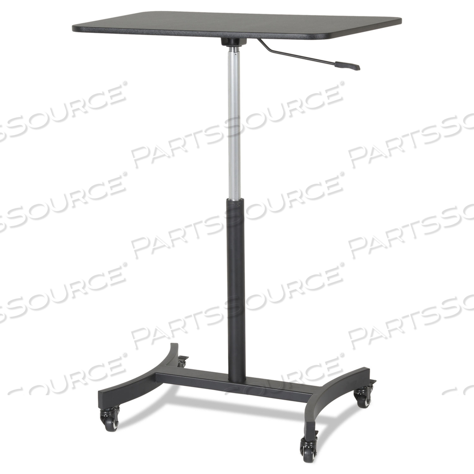 DC500 HIGH RISE COLLECTION MOBILE ADJUSTABLE STANDING DESK, 30.75" X 22" X 29" TO 44", BLACK by Victor Technology, LLC
